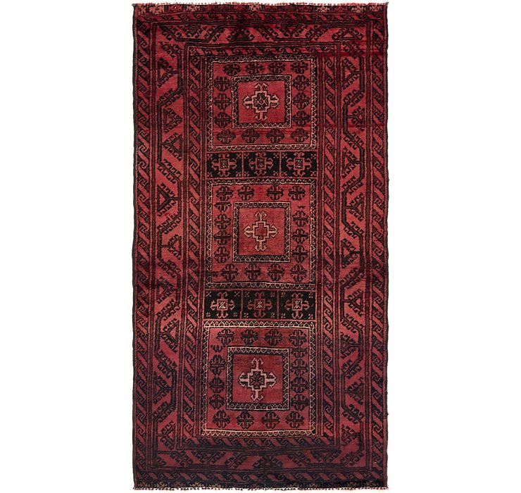 3' 9 x 7' 4 Balouch Persian Rug
