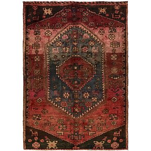 Unique Loom 4' x 5' 10 Hamedan Persian Rug