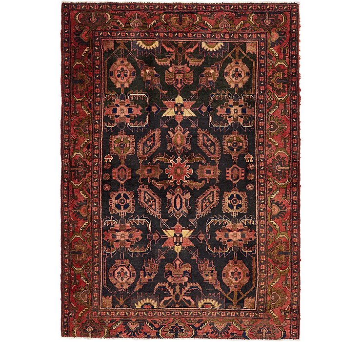 4' 6 x 6' 5 Hamedan Persian Rug