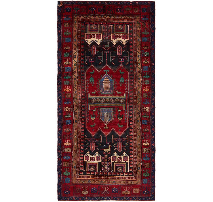 5' x 10' 6 Sirjan Persian Runner Rug