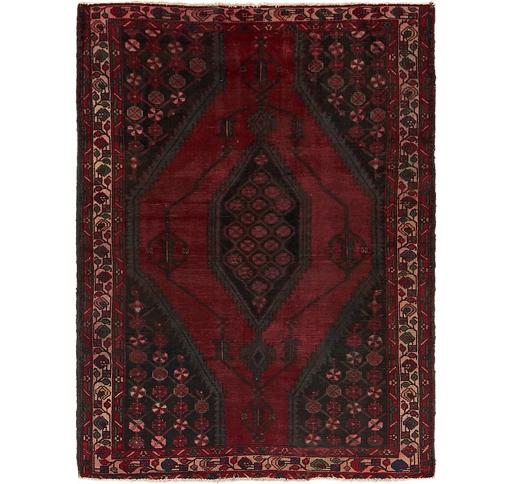 4' 5 x 6' 3 Mazlaghan Persian Rug