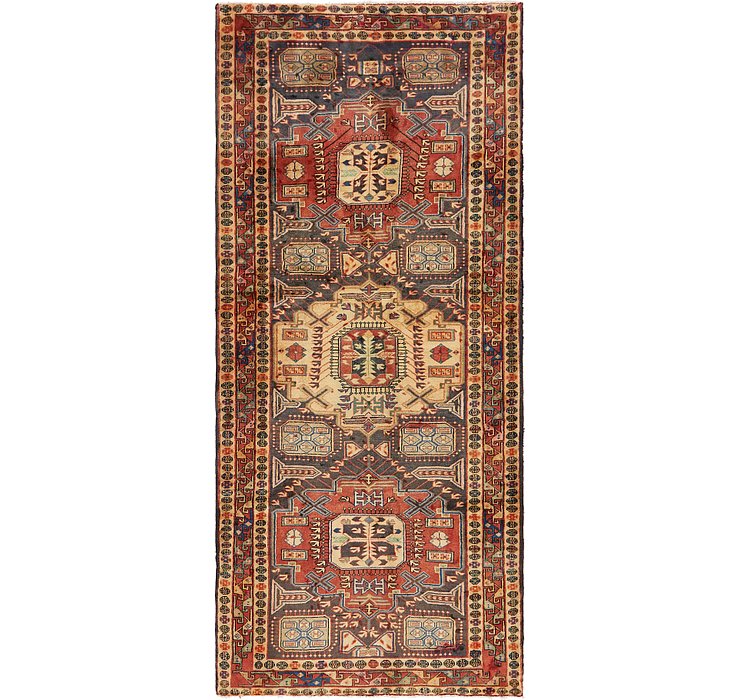 4' 7 x 10' 7 Hamedan Persian Runner ...