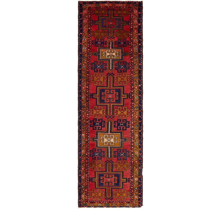 3' x 10' 6 Ardabil Persian Runner ...