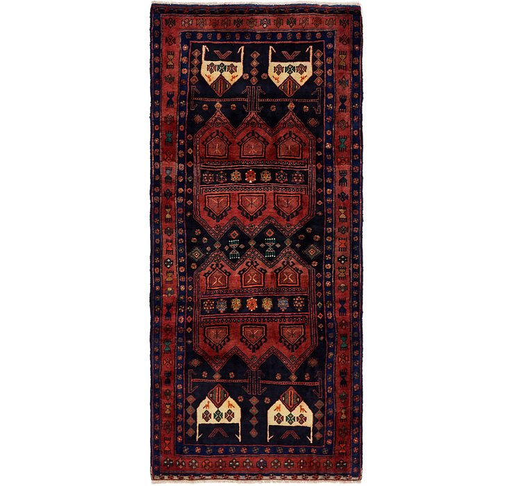 4' 3 x 9' 8 Sirjan Persian Runner Rug