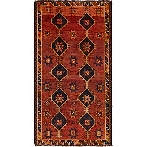 4' 3 x 8' Shiraz-Lori Persian Rug