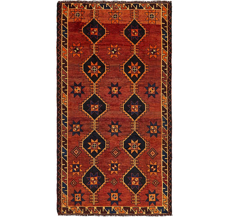 HandKnotted 4' 3 x 8' Shiraz-Lori Persian Rug