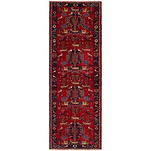 3' 5 x 10' Zanjan Persian Runner Rug