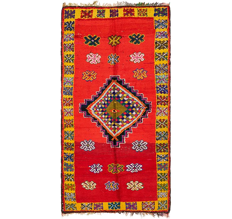 HandKnotted 4' 2 x 9' Moroccan Runner Rug