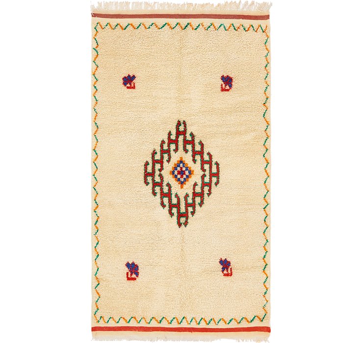 4' 6 x 8' 2 Moroccan Rug