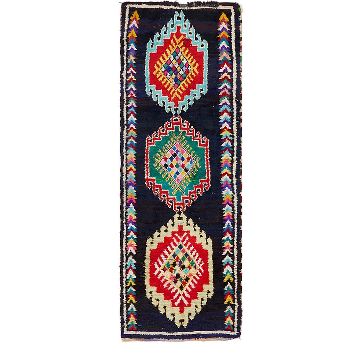 HandKnotted 3' 9 x 10' 6 Moroccan Runner Rug