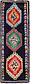 3' 9 x 10' 6 Moroccan Runner Rug thumbnail