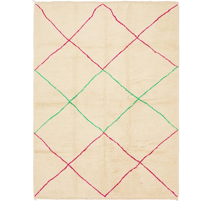 HandKnotted 6' 8 x 9' 3 Moroccan Rug