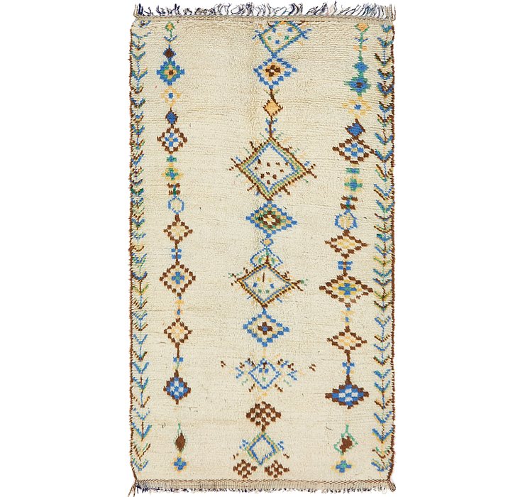 4' 7 x 8' 8 Moroccan Rug