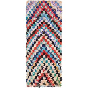 3' x 7' 5 Moroccan Runner Rug