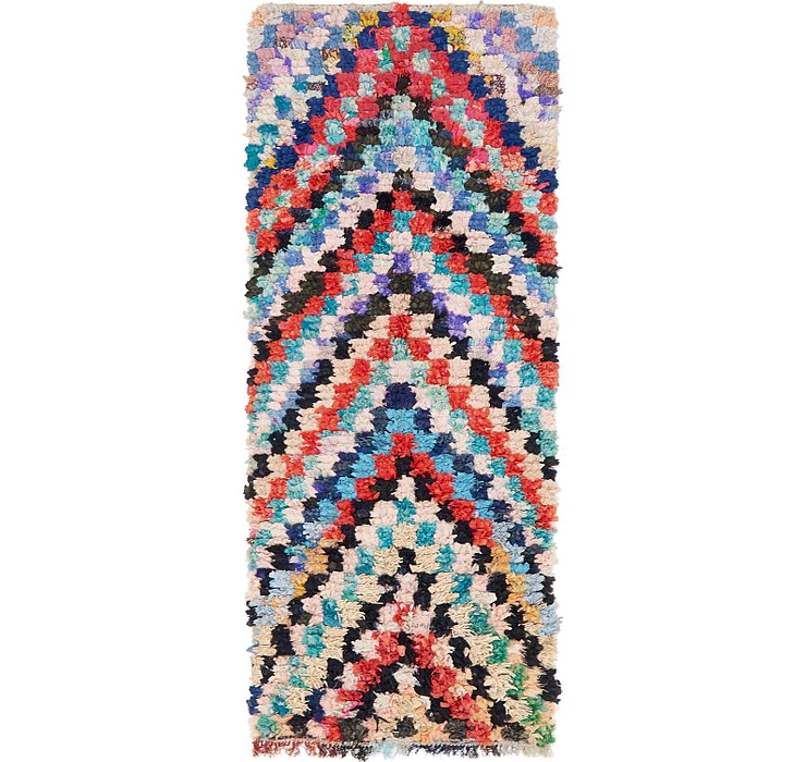 3' x 7' 5 Moroccan Runner Rug