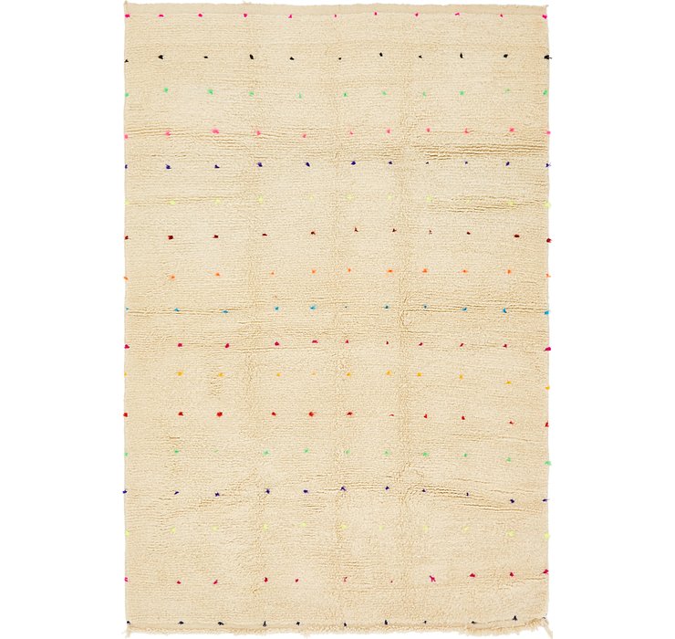 HandKnotted 6' 2 x 9' 4 Moroccan Rug