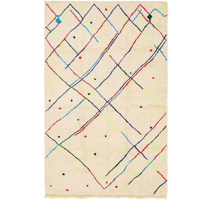6' 1 x 9' 10 Moroccan Rug