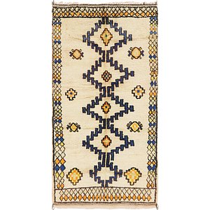 HandKnotted 4' 3 x 8' 6 Moroccan Rug