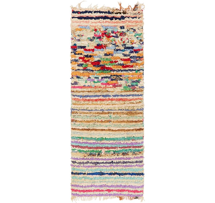 2' 10 x 7' 9 Moroccan Runner Rug