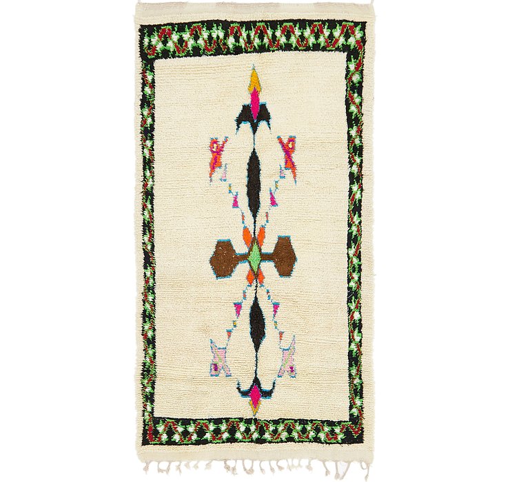 4' 3 x 8' 7 Moroccan Runner Rug