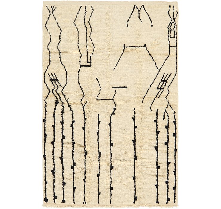 6' 4 x 9' 8 Moroccan Rug