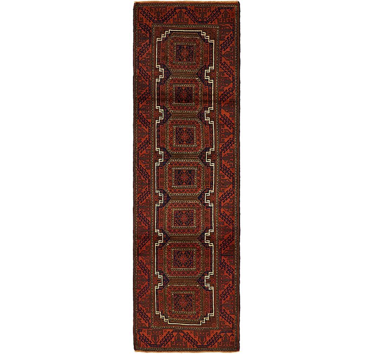 2' 9 x 9' 9 Balouch Persian Runner ...