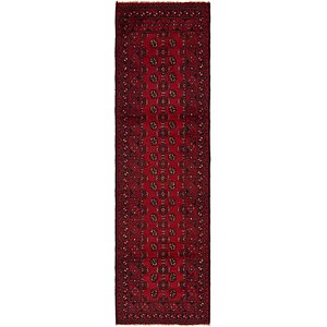 2' 9 x 9' 4 Afghan Akhche Runner Rug