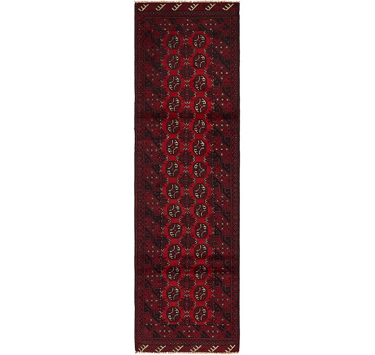 2' 7 x 9' 4 Afghan Akhche Runner Rug