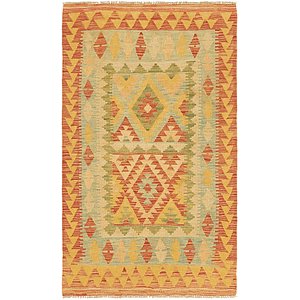 Unique Loom 3' x 5' Kilim Waziri Rug