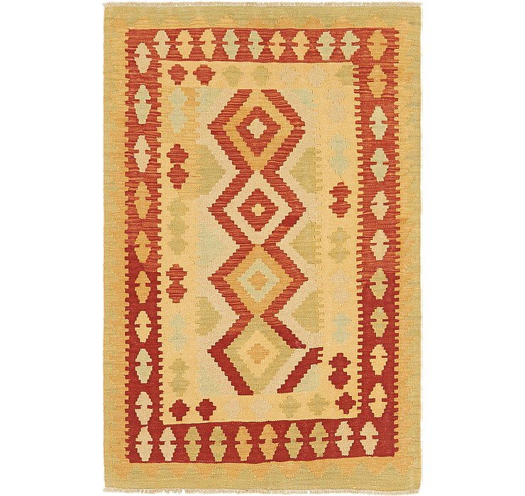 3' 4 x 5' Kilim Waziri Rug