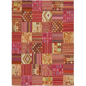 8' x 11' Kilim Patchwork Rug