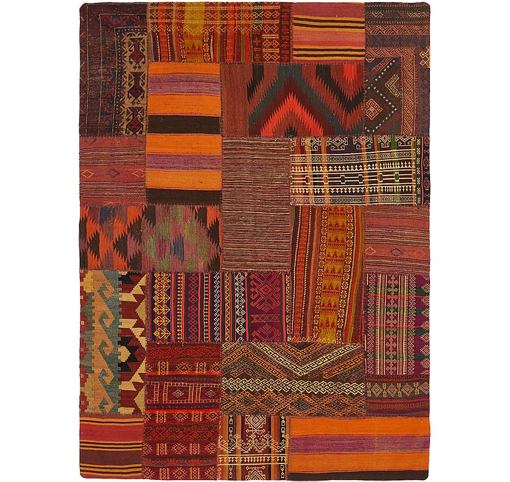 5' 5 x 7' 9 Kilim Patchwork Rug
