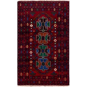 3' 9 x 6' 5 Balouch Persian Rug