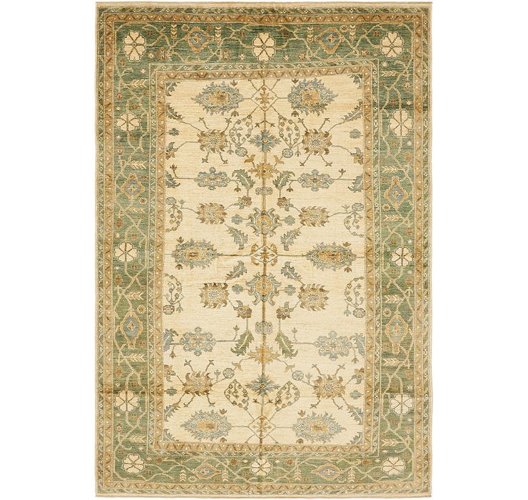 6' 2 x 9' Peshawar Ziegler Rug