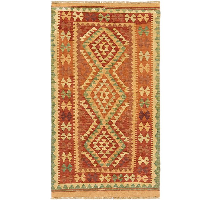 2' 9 x 5' Kilim Waziri Rug