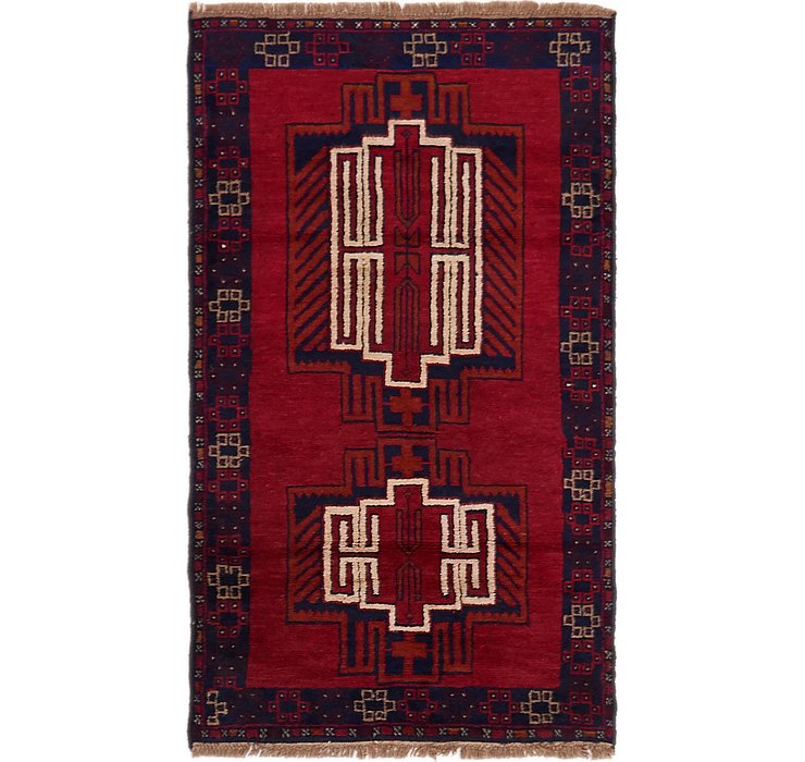 2' 9 x 4' 10 Balouch Persian Rug