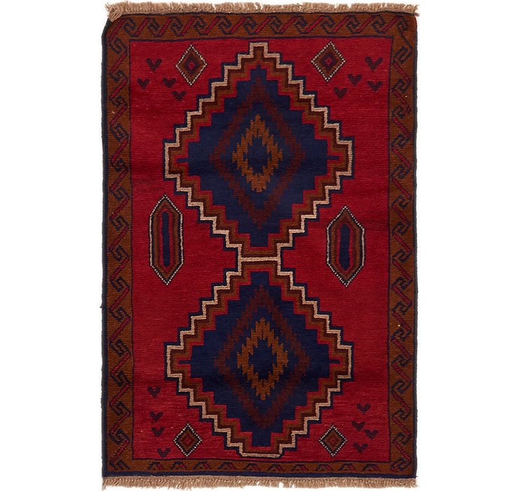 HandKnotted 2' 11 x 4' 6 Balouch Persian Rug