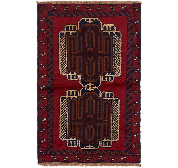 2' 8 x 4' 7 Balouch Persian Rug