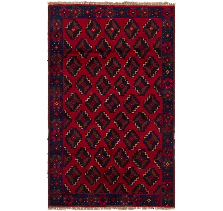 2' 11 x 4' 8 Balouch Persian Rug