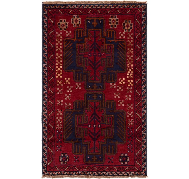 2' 8 x 4' 8 Balouch Persian Rug