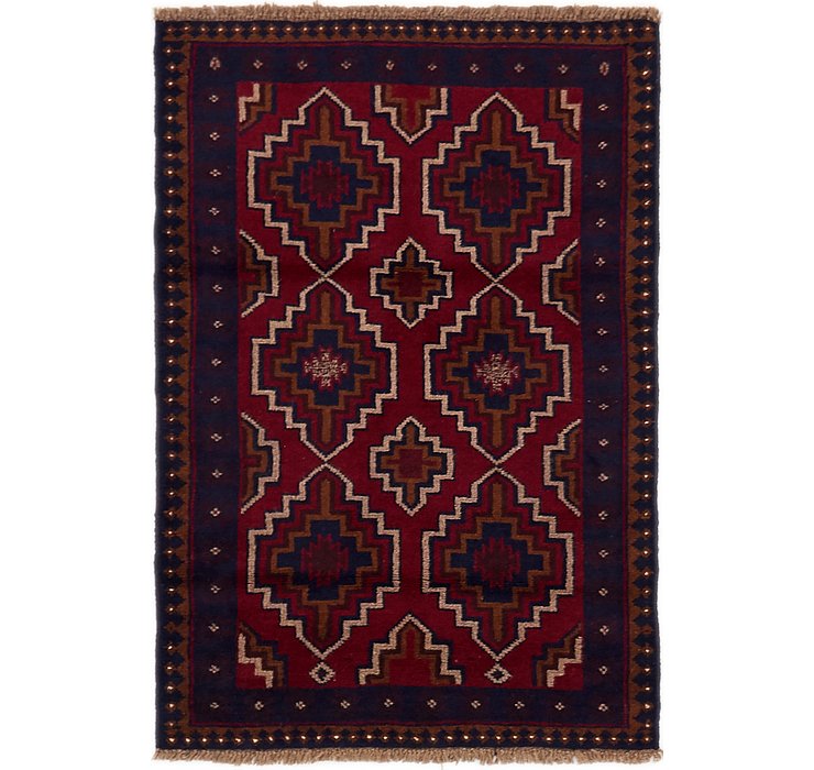 HandKnotted 2' 11 x 4' 5 Balouch Persian Rug