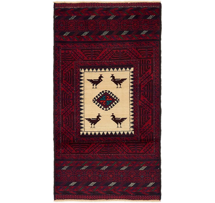 2' 10 x 5' 4 Balouch Persian Rug