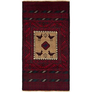 HandKnotted 3' x 5' 9 Balouch Persian Rug