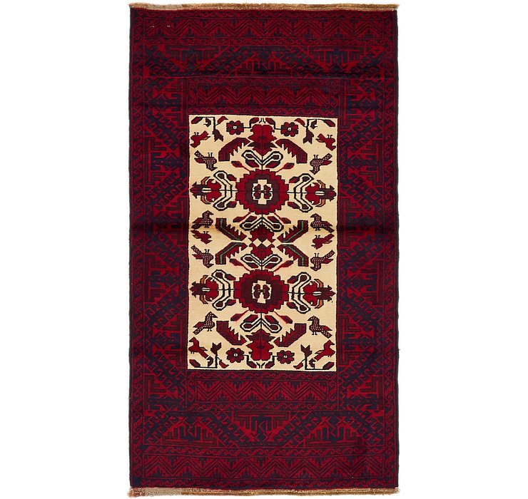 2' 10 x 5' 2 Balouch Persian Rug
