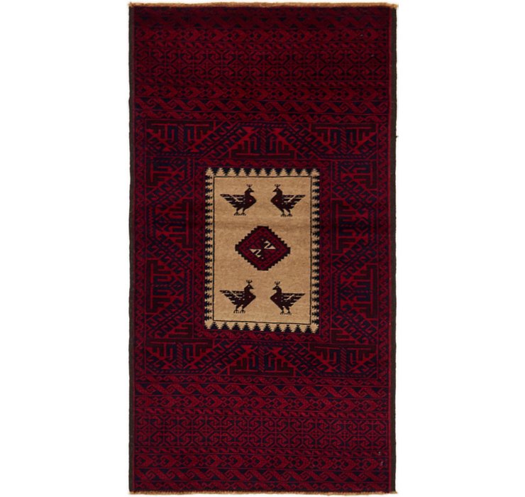 2' 10 x 5' 3 Balouch Persian Rug
