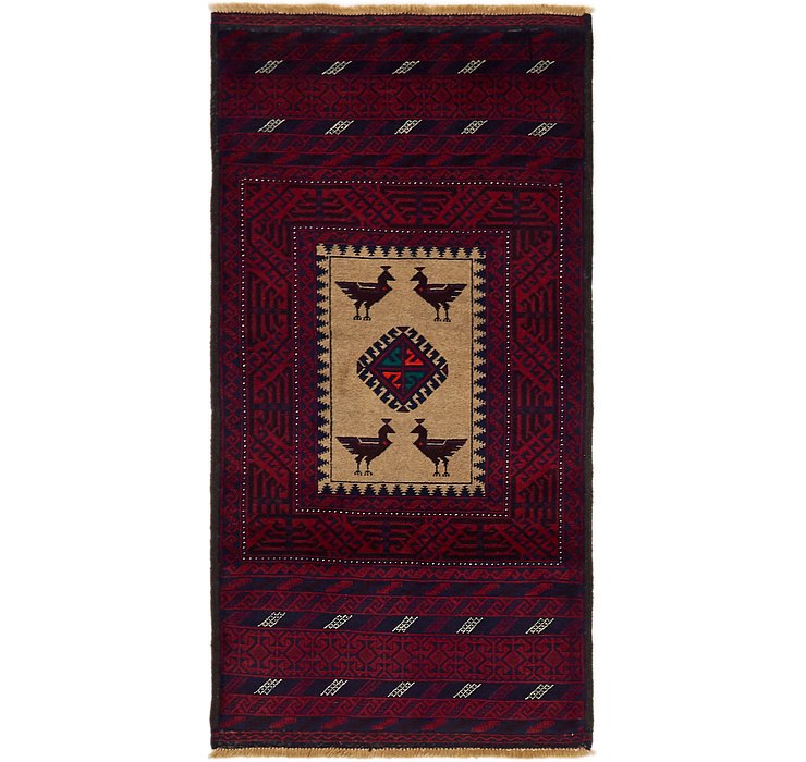2' 10 x 5' 8 Balouch Persian Rug