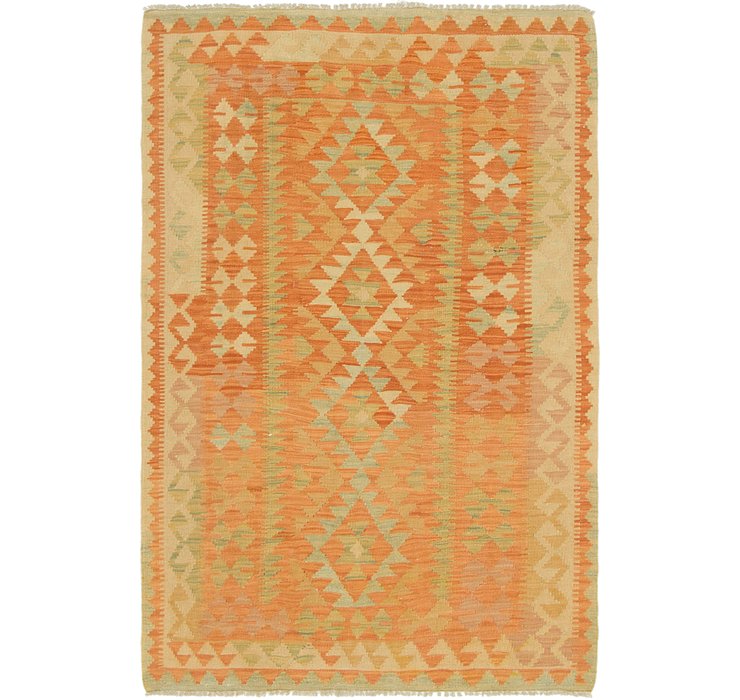 3' 4 x 5' Kilim Waziri Rug