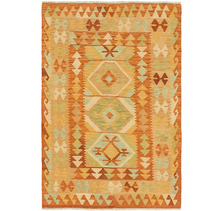 3' 2 x 4' 8 Kilim Waziri Rug