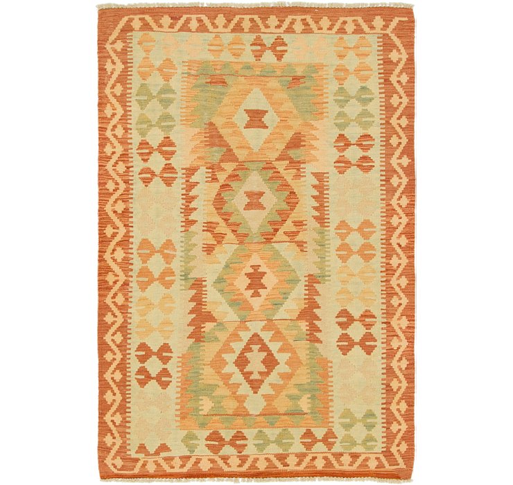 3' 2 x 4' 9 Kilim Waziri Rug