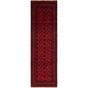 2' 8 x 9' 4 Afghan Akhche Runner Rug